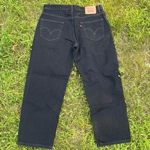 Levis 550 Black Denim Jeans Relaxed Fit